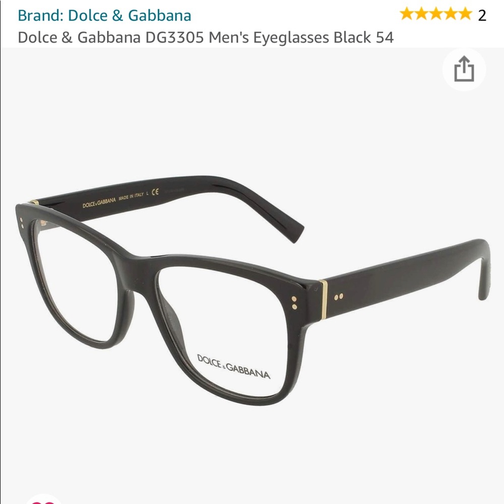 Dolce and Gabbana glasses
